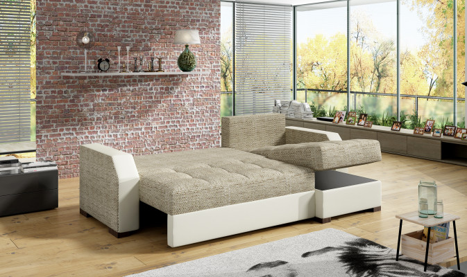Sofa rozkładana Sofa Podkładka Salon Narożnikowa kanapa Funkcjonalna Kanapa Textl Siedziba