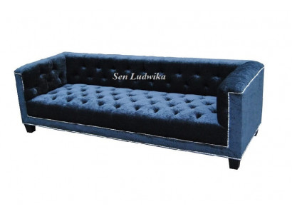Elegancka designerska kanapa Podkładka Chesterfield sofa kanapy sofy trzyosobowe Aksamit