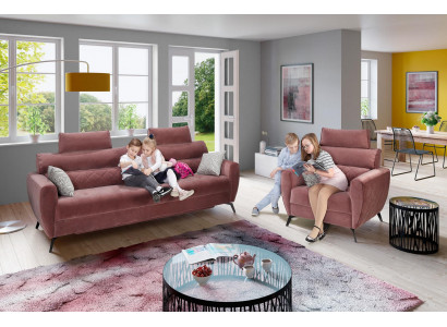 Sofa trzyosobowa Podkładka Design sofa Siedziba Sofy trzyosobowe Pokój Meble Modern Skóra