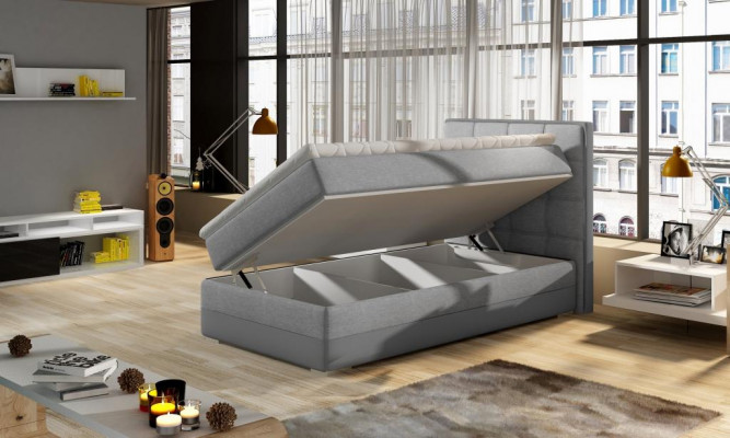 Łóżko Podkładka Design Luksusowe łóżko hotelowe 90x200cm Sleep Pokój Box Spring Single