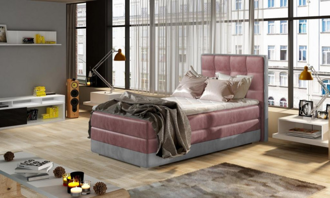 Łóżko Podkładka Design Luksusowe łóżko hotelowe 90x200cm Sleep Pokój Box Spring Single