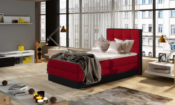Łóżko Podkładka Design Luksusowe łóżko hotelowe 90x200cm Sleep Pokój Box Spring Single