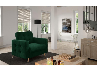 Fotel Krzesło jadalnia TV Lounge Siedziba Zielone Krzesło Tapicerowane o Nowoczesnym Designie Nowość