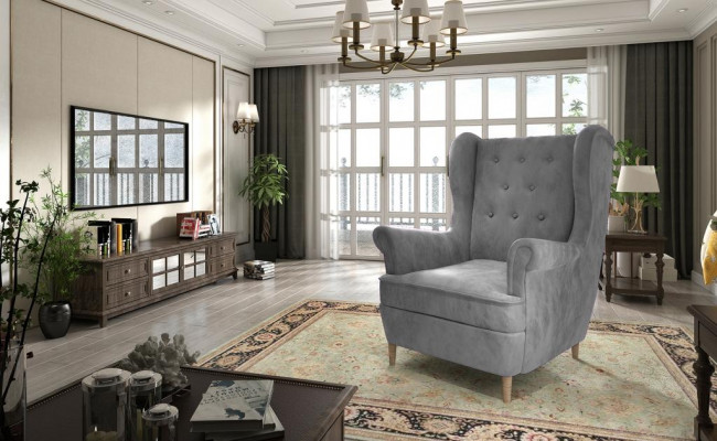 Kanapa Sofa Fotel Design miejsce do siedzenia Skóra Lounge Club Podkładka Luxury Ears