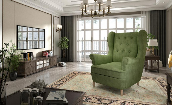 Kanapa Sofa Fotel Design miejsce do siedzenia Skóra Lounge Club Podkładka Luxury Ears