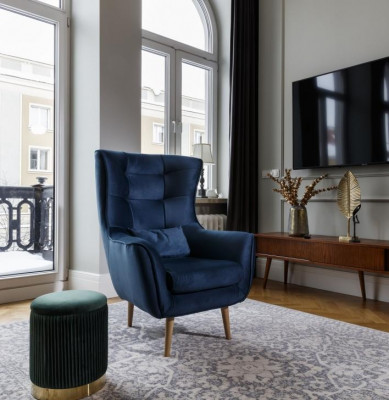 Fotel Club Lounge Projektant Lehn Krzesło Podkładka Sofa 1 miejsce siedzące TV Nowy Włókienniczy