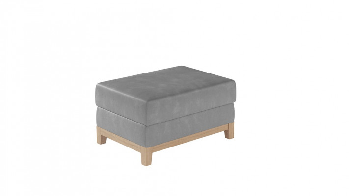 Design Podkładka Stołek Podnóżek Ottoman Siedziba Szezlong Tapicerowany Pufa Niebieski