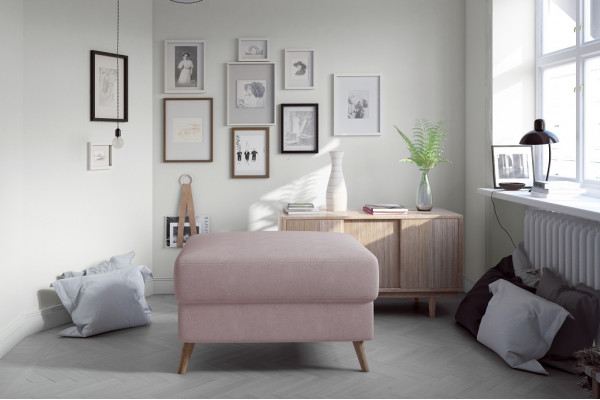 Stołek Pufa Sofa Podkładka Bok Stołek Podnóżek Ottoman Stołek Meblowy Różowy