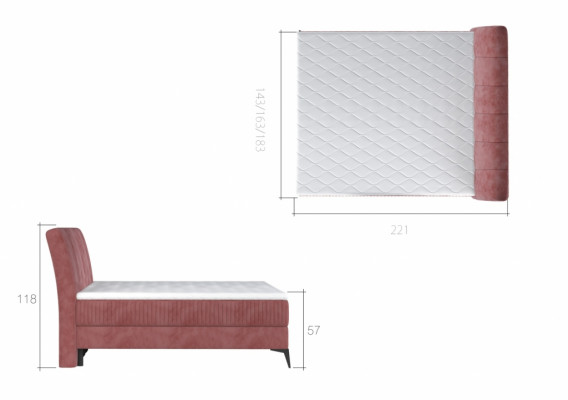 Łóżko tapicerowane łóżka Łóżko Podkładka designerska hotelowa podwójna dekoracja luksusowy design