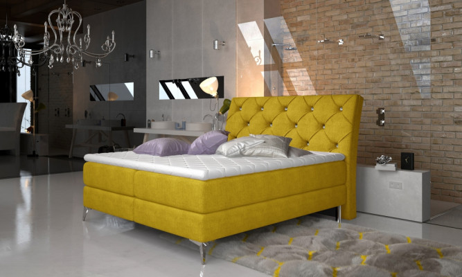 Designerskie łóżko Sypialnia łóżka włókienniczego Hotel Podkładka Chesterfield box spring