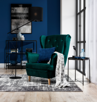 Lounge Ears Fotel Club Designer Meble Telewizor Sofa Krzesło Aksamit Podkładka Siedziba Nowość