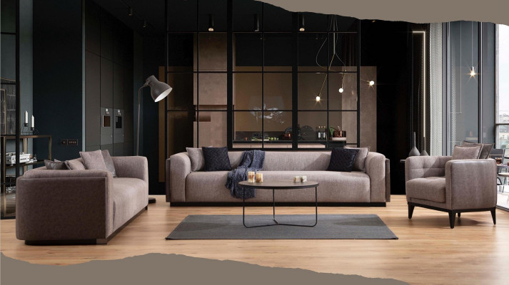 Zestaw sofowy 4 3 miejsce do siedzenia Design Couch Podkładka Sofy Modern Grupa Set