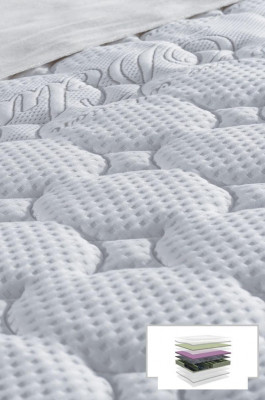 Sypialnia Zestaw Białe łóżko Design Style Modern 2x Szafki nocne Boxspring 3-częściowy. Nowy