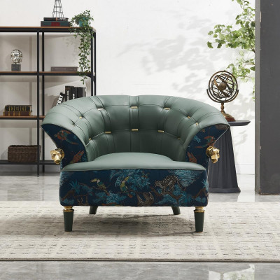 Włókienniczy Sofa Kanapa Podkładka Jednoosobowa Designerskie Meble Nowoczesny Salon