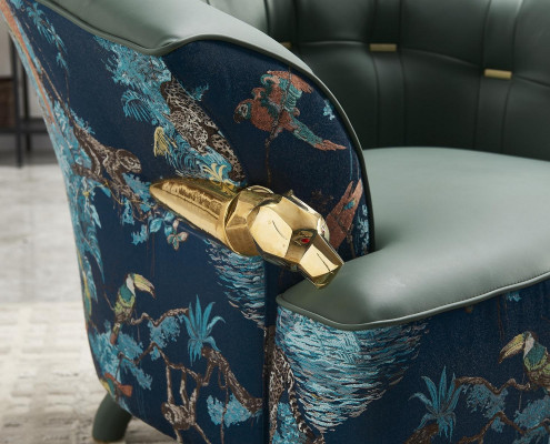 Włókienniczy Sofa Kanapa Podkładka Jednoosobowa Designerskie Meble Nowoczesny Salon