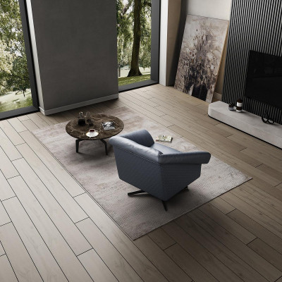 Fotel Design Luxury Relaks Club Lounge Jednoosobowa Podkładka Materiał Skóra