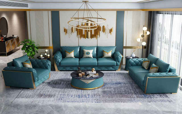 Sofa trzyosobowa designerska 3 miejsce do siedzenia, kanapa, podkładka do ustawiania sof