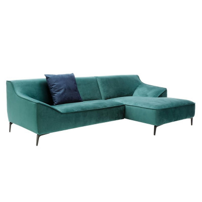 Design Narożnikowa kanapa Kształt L Nowoczesne Sofy Materiał Włókienniczy Kanapa Żywy krajobraz Sofa Aksamit