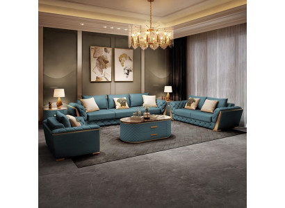 Nowoczesna sofa 3 miejsce do siedzenia Żywy krajobraz designerskie kanapy poduszki na siedziska nowe