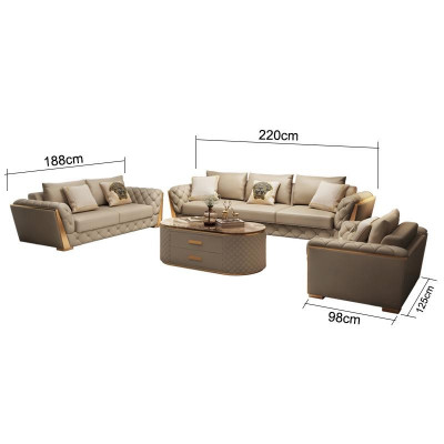 Nowoczesna sofa 3 miejsce do siedzenia Żywy krajobraz designerskie kanapy poduszki na siedziska nowe