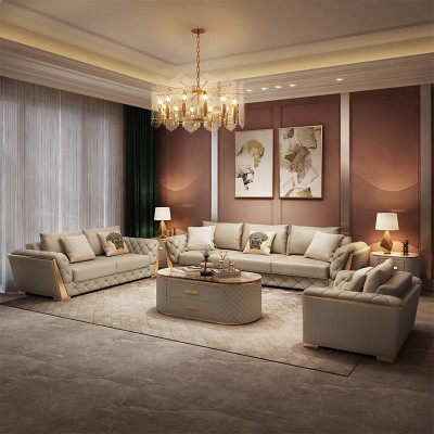 Nowoczesna sofa 3 miejsce do siedzenia Żywy krajobraz designerskie kanapy poduszki na siedziska nowe