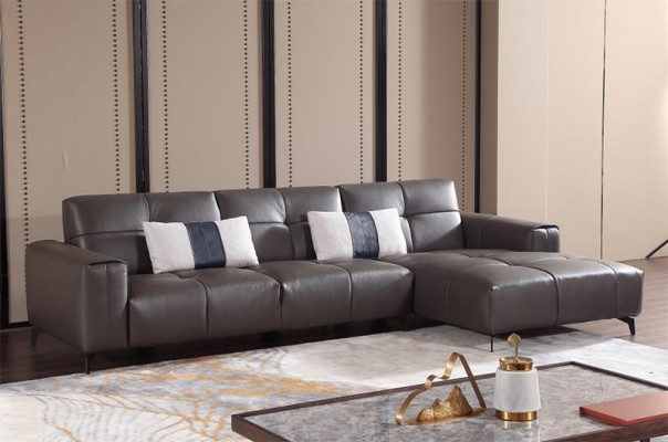 Design Esk Narożnikowa kanapa Kształt litery L Nowoczesne sofy Sofa skórzana Kanapa Sofa Siedziba Żywy krajobraz