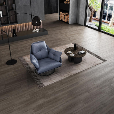 Fotel Design Szara Metalowa Podkładka Relaks Club Lounge Jednoosobowa Podkładka Materiał Skóra
