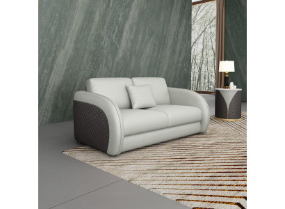 Skórzana sofa kanapa Żywy krajobraz 2 miejsce siedzenia design nowoczesna sofa dwuosobowa Prawdziwa skóra