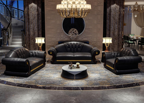 Chesterfield Sofa Kanapa Podkładka Kanapa 3-osobowa Kanapa Dekoracja Podkładka Skóra Nowość