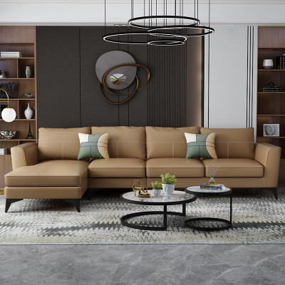 Design Esk Narożnikowa kanapa Nowoczesne sofy Sofa skórzana Kanapa Siedziba Żywy krajobraz Sofa