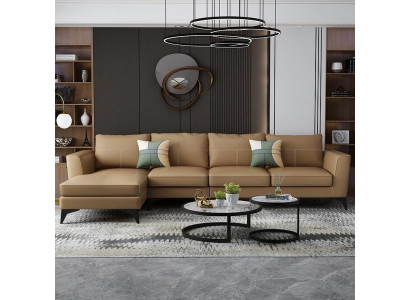 Design Esk Narożnikowa kanapa Nowoczesne sofy Sofa skórzana Kanapa Siedziba Żywy krajobraz Sofa