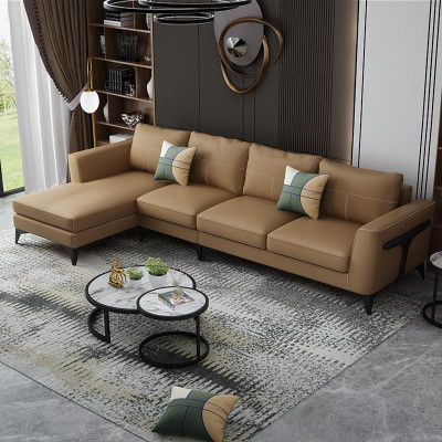 Design Esk Narożnikowa kanapa Nowoczesne sofy Sofa skórzana Kanapa Siedziba Żywy krajobraz Sofa