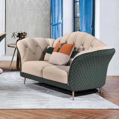 Sofa Trzyosobowa Meble W Stylu Włoskim 3 miejsce do siedzenia Nowoczesna Sofa Skórzana Sofa Kanapa
