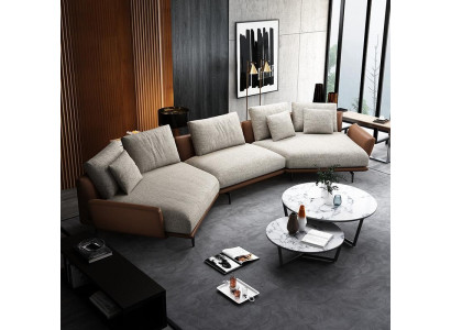 Narożnikowa kanapa Kształt U Materiał Kanapa Żywy krajobraz Ustaw Design Nowoczesna Sofa Trapez Nowość