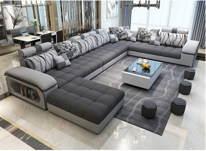 Żywy krajobraz Włókienniczy Sofa Kanapa Podkładka Kanapy Sofy U Shape designer Ustawić