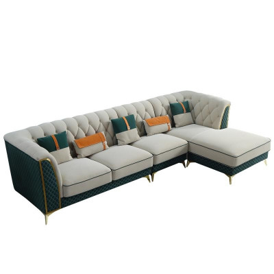 Design Narożnikowa kanapa LForm Skórzana Sofa Kanapa Żywy krajobraz Ustawić Design Nowoczesne Sofy