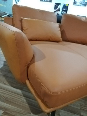 Narożnik Narożnikowa kanapa L-shape Żywy krajobraz Sofa Kanapa Podkładka Ustawić Skóra Materiał Sofy