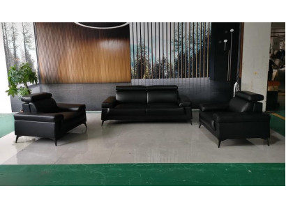Zestaw sofowy 3+1+1 miejsce do siedzenia Żywy krajobraz Sofa Couch Podkładka Ustawić Sofy Skóra