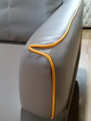 Narożnikowa kanapa Narożnik Sofa Podkładka Narożnik Kanapa Skóra Luksusowy zestaw do salonu narożny