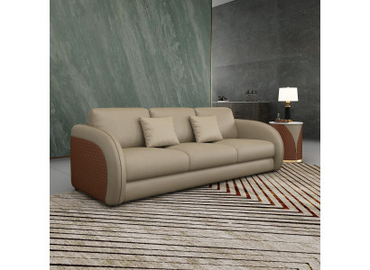 Sofa Trzyosobowa Podkładka Design Sofa Nowoczesna 3-osobowa Siedziba Sofy Pokój Meble Beige