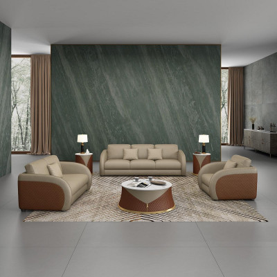 Sofa Trzyosobowa Podkładka Design Sofa Nowoczesna 3-osobowa Siedziba Sofy Pokój Meble Beige