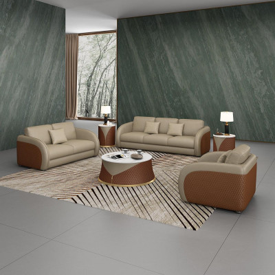 Sofa Trzyosobowa Podkładka Design Sofa Nowoczesna 3-osobowa Siedziba Sofy Pokój Meble Beige
