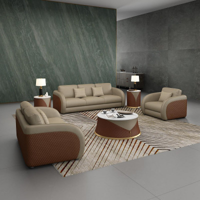 Sofa Trzyosobowa Podkładka Design Sofa Nowoczesna 3-osobowa Siedziba Sofy Pokój Meble Beige