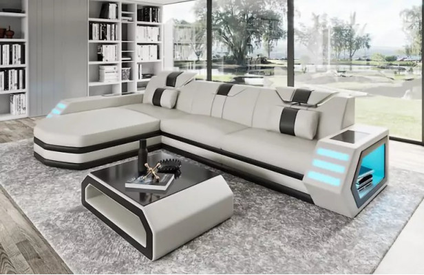 Część dziennaSofa Ustaw Zestaw narożny Skórzana sofa Narożnikowa kanapa Podkładka Podkładka
