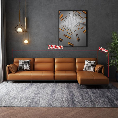 Projekt tapicerki skórzanej do salonu Narożnikowa kanapa narożnik kanapa sofa w kształcie litery L