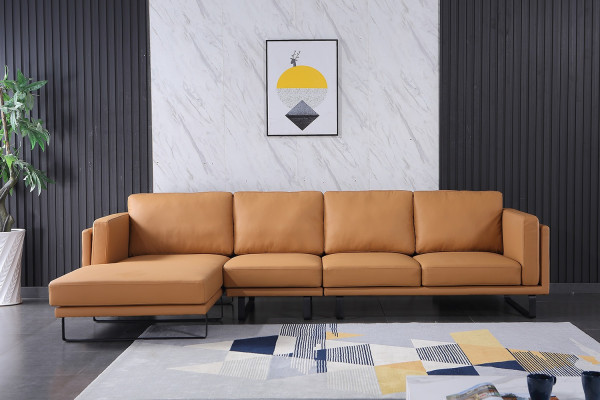 Narożnik Design Narożnikowa kanapa Meble do Salonu Nowoczesna Skórzana Kanapa Tapicerowana