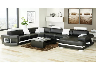 Design Nowoczesny Salon Narożnikowa kanapa Meble Narożnik Skórzana Kanapa Tapicerowana