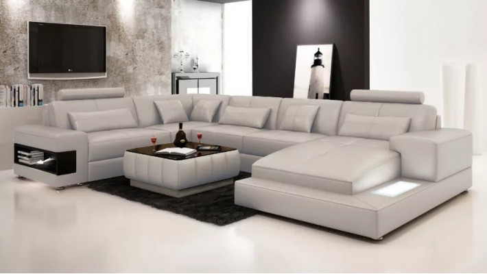 Narożnikowa kanapa Kanapa Podkładka Żywy krajobraz Sofa 2-częściowa. Zestaw stolik kawowy Narożnik Ustaw