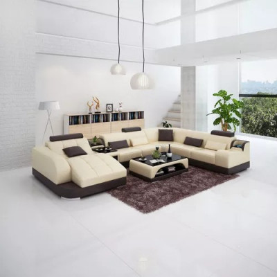 Narożnik skórzany tapicerowany Sofa do salonu Narożnik Zestaw narożny Sofa m.in