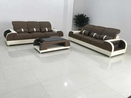 Designerskie Meble Modern 3+3 Siedziba Zestaw sofowy Zestaw Kanapa Siedziba Sofa Sofa Skórzana Nowość